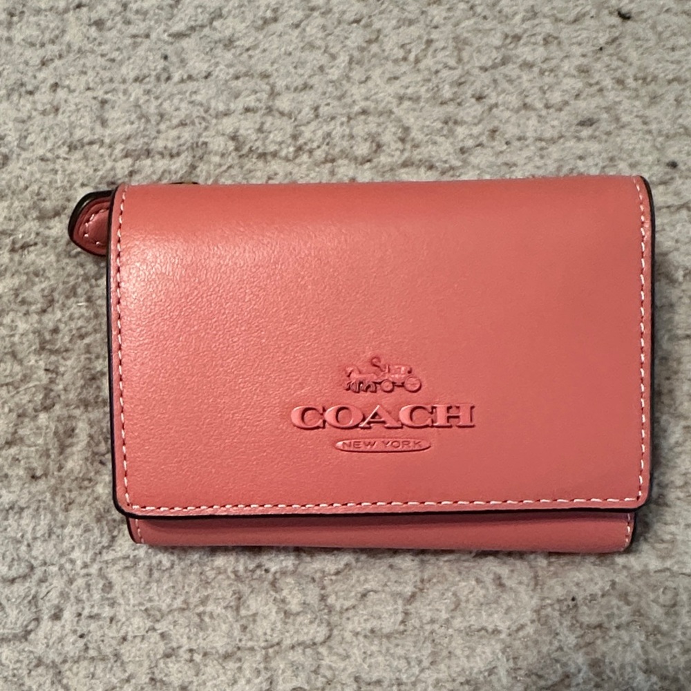 Coach Coral Leather Wallet
